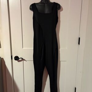 PLT Black Sleeveless Jumpsuit